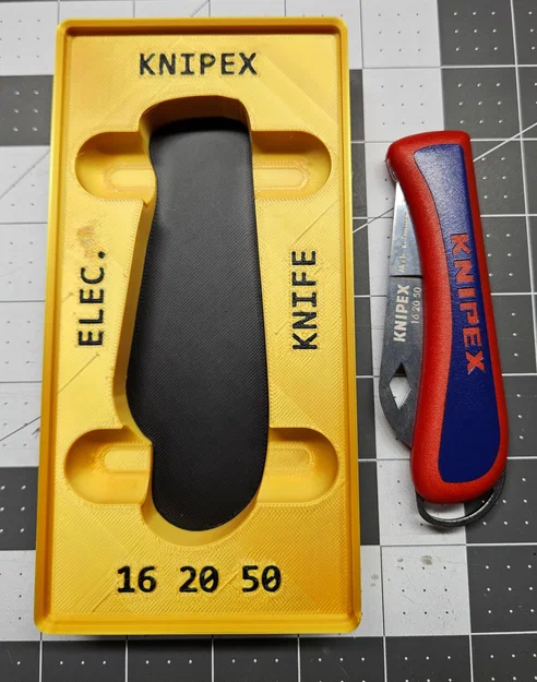 Khay in 3D Gridfinity cho dao gấp Knipex 16 20 50 - Image 2