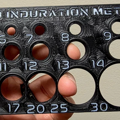 Thước đo nốt sần TB — Dụng cụ đo TST/PPD in 3D