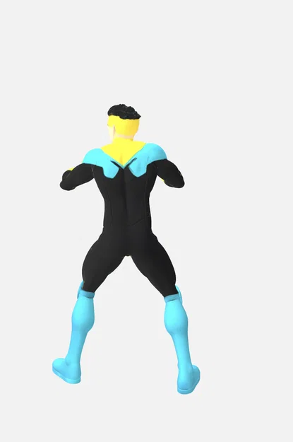 Mô hình 3D nhân vật siêu anh hùng Invincible (Mark Grayson) chất lượng - Image 2