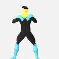 Mô hình 3D nhân vật siêu anh hùng Invincible (Mark Grayson) chất lượng - Thumbnail 2