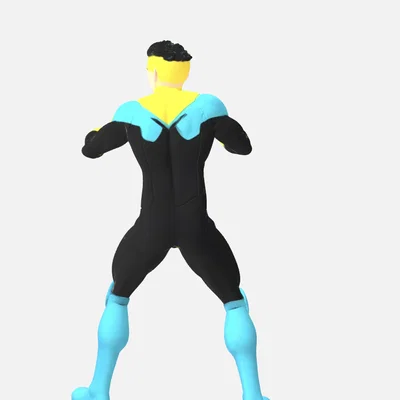 Mô hình 3D nhân vật siêu anh hùng Invincible (Mark Grayson) chất lượng