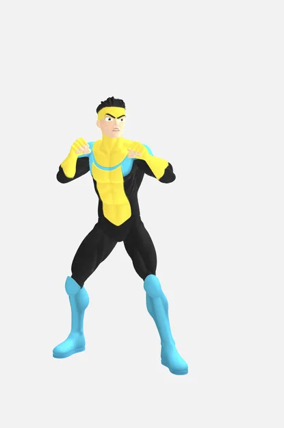 Mô hình 3D nhân vật siêu anh hùng Invincible (Mark Grayson) chất lượng - Image 4