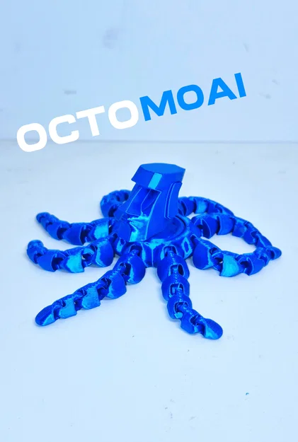 Mô hình trang trí OCTOMOAI - Bạch tuộc Moai 3D ấn tượng - Image 1