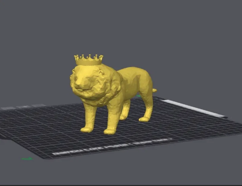 Mô hình sư tử đội vương miện (Lion King) trang trí bàn làm việc - Image 1