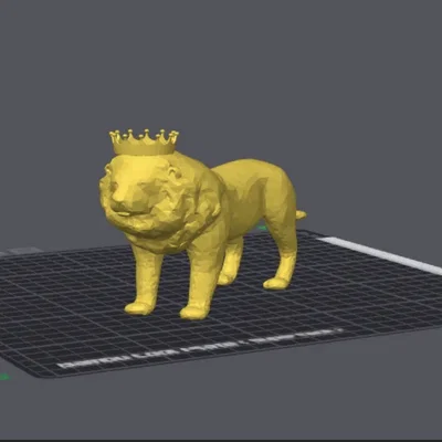 Mô hình sư tử đội vương miện (Lion King) trang trí bàn làm việc