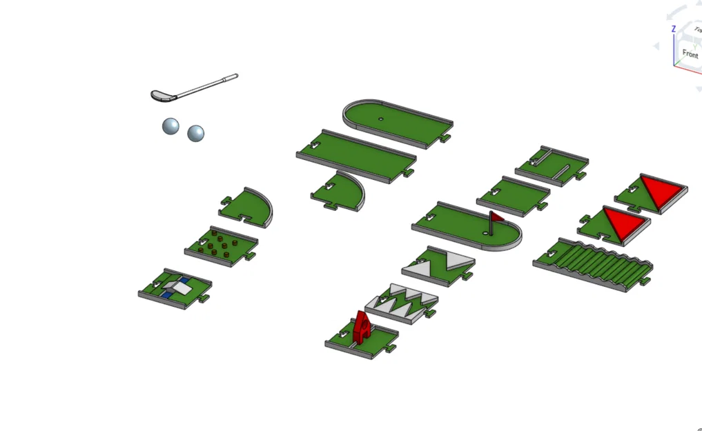 BỘ GOLF ĐỂ BÀN (DESK GOLF SET) DẠNG MODULE - Image 1