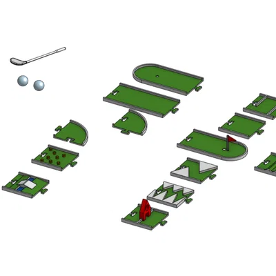 BỘ GOLF ĐỂ BÀN (DESK GOLF SET) DẠNG MODULE