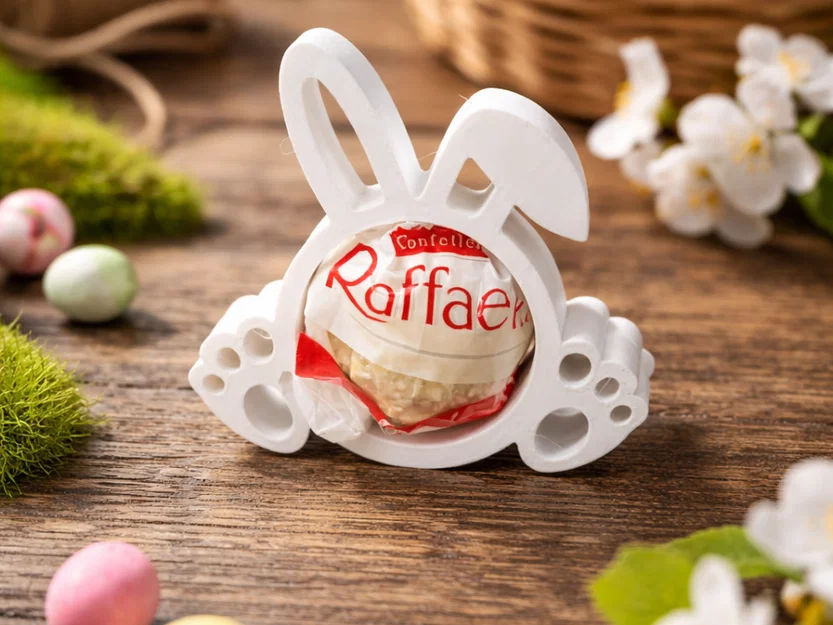 Khay Đựng Kẹo Hình Chú Thỏ Dễ Thương - Mô Hình In 3D Trang Trí Nhà Cửa - Image 1