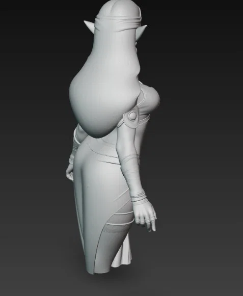 Mô hình tượng bán thân nữ yêu tinh phong cách Ấn Độ cực đẹp - Image 2