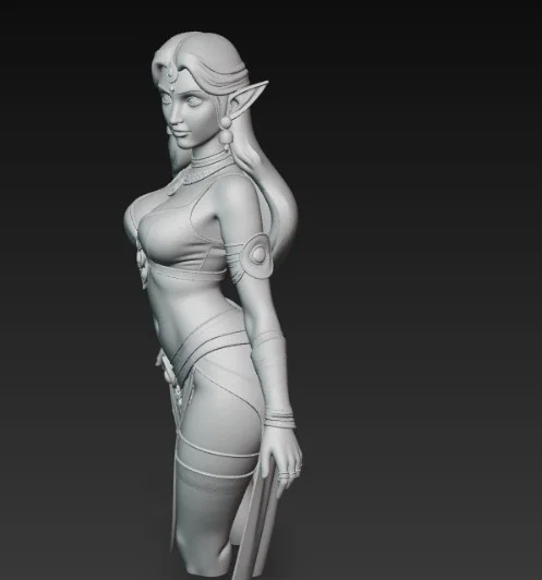 Mô hình tượng bán thân nữ yêu tinh phong cách Ấn Độ cực đẹp - Image 4