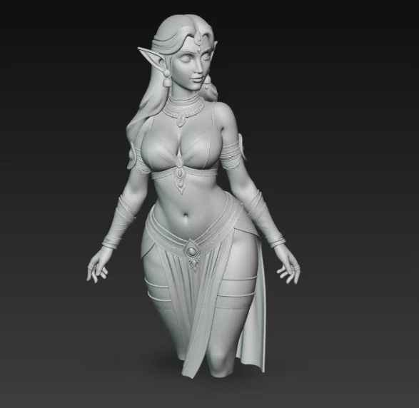 Mô hình tượng bán thân nữ yêu tinh phong cách Ấn Độ cực đẹp - Image 5