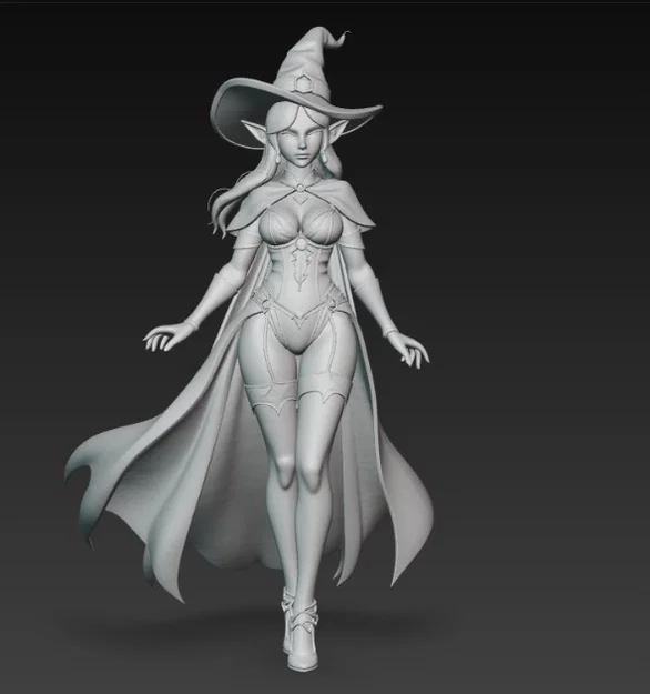 Mô hình Elf Witch quyến rũ – File in 3D nhân vật giả tưởng đẹp - Image 2