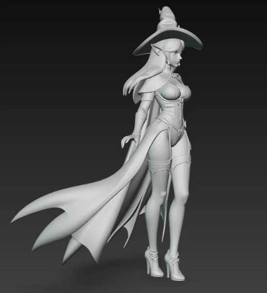 Mô hình Elf Witch quyến rũ – File in 3D nhân vật giả tưởng đẹp - Image 3