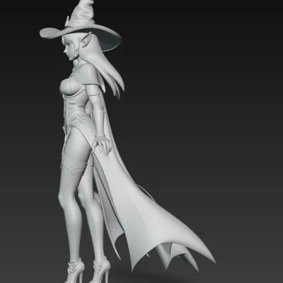Mô hình Elf Witch quyến rũ – File in 3D nhân vật giả tưởng đẹp