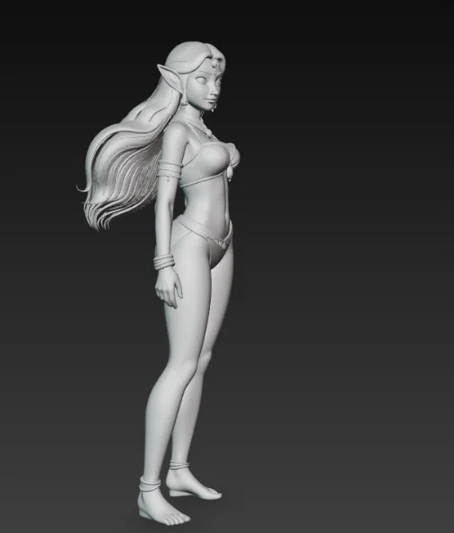 Mô hình 3D nhân vật tiên nữ Ấn Độ xinh đẹp - Indian Elf Girl - Image 3