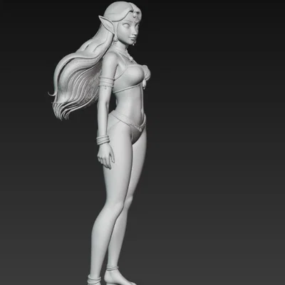 Mô hình 3D nhân vật tiên nữ Ấn Độ xinh đẹp - Indian Elf Girl