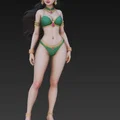 Mô hình 3D nhân vật tiên nữ Ấn Độ xinh đẹp - Indian Elf Girl - Thumbnail 5
