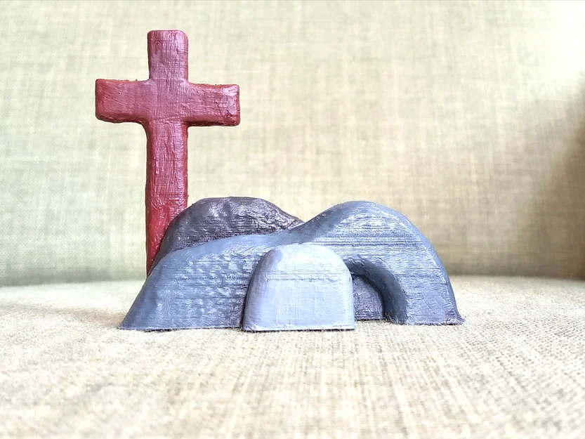 Mô hình trang trí mộ Chúa (Jesus tomb) cho lễ Phục Sinh - Image 1