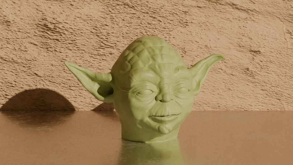 Mô hình đầu Yoda trang trí bàn làm việc cho fan Star Wars - Image 1