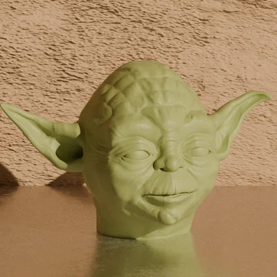 Mô hình đầu Yoda trang trí bàn làm việc cho fan Star Wars