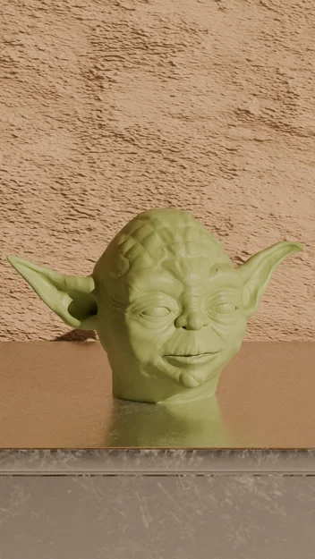 Mô hình đầu Yoda trang trí bàn làm việc cho fan Star Wars - Image 2