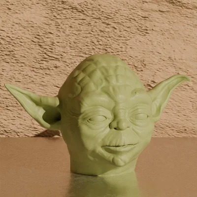 Mô hình đầu Yoda trang trí bàn làm việc cho fan Star Wars