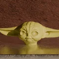 Mô hình đầu Grogu (Baby Yoda) trang trí in 3D - Độc đáo và tinh tế - Thumbnail 1