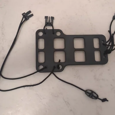 [REMIX] Tấm gắn MOLLE kiểu dropleg (dùng dây paracord)