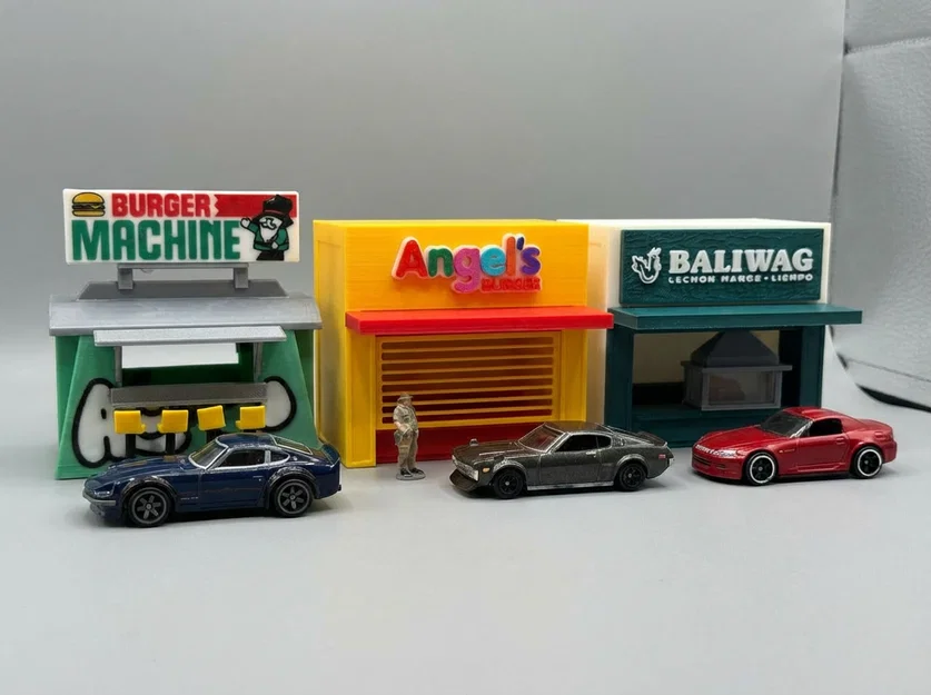 Mô hình cửa hàng Angel's Burger tỉ lệ 1/64 cực chất cho dân chơi diorama - Image 1