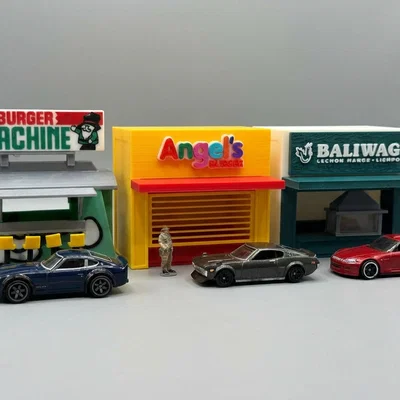 Mô hình cửa hàng Angel's Burger tỉ lệ 1/64 cực chất cho dân chơi diorama