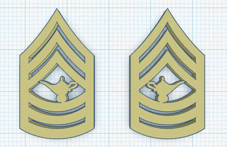 Mô hình phù hiệu cấp bậc học viên Thủy quân lục chiến (Marine Corps) - Image 7