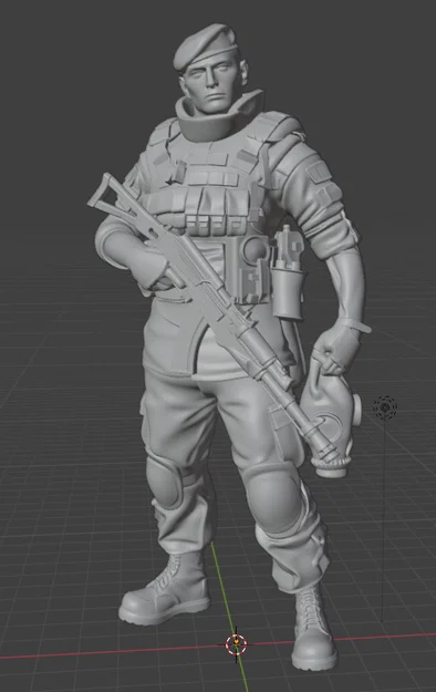 Mô hình 3D chiến binh đặc nhiệm Spetsnaz VDV Airborne 2025 - Image 2