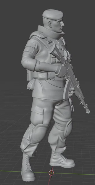 Mô hình 3D chiến binh đặc nhiệm Spetsnaz VDV Airborne 2025 - Image 3