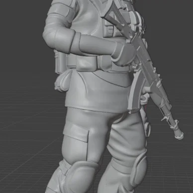 Mô hình 3D chiến binh đặc nhiệm Spetsnaz VDV Airborne 2025