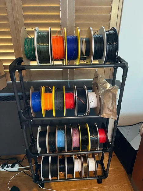 Fillament Rack: Tự làm kệ để cuộn nhựa in 3D bằng ống PVC - Image 2