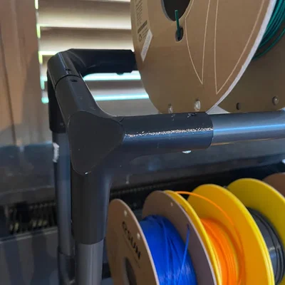 Fillament Rack: Tự làm kệ để cuộn nhựa in 3D bằng ống PVC