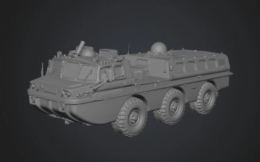 Mô hình xe cứu hộ lội nước ZIL-4906 Blue Bird in 3D ấn tượng - Image 1