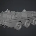 Mô hình xe cứu hộ lội nước ZIL-4906 Blue Bird in 3D ấn tượng - Thumbnail 1