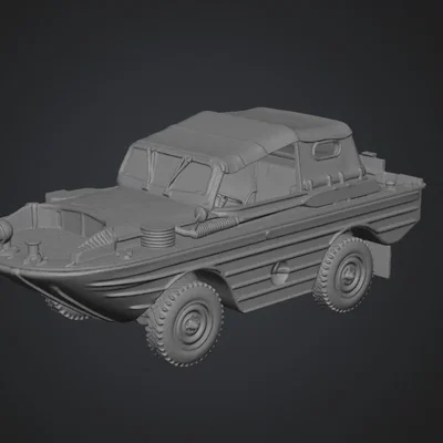 Mô hình xe lội nước GAZ 46 Liên Xô 1954 in 3D chi tiết
