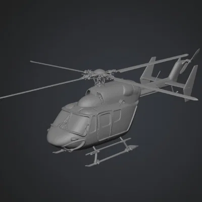 Mô hình trực thăng cứu hộ ADAC Rescue Helicopter - File in 3D đẹp
