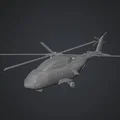 Mô hình trực thăng cảnh sát (Police Helicopter) chi tiết cho in 3D - Thumbnail 1