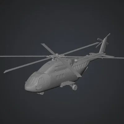 Mô hình trực thăng cảnh sát (Police Helicopter) chi tiết cho in 3D