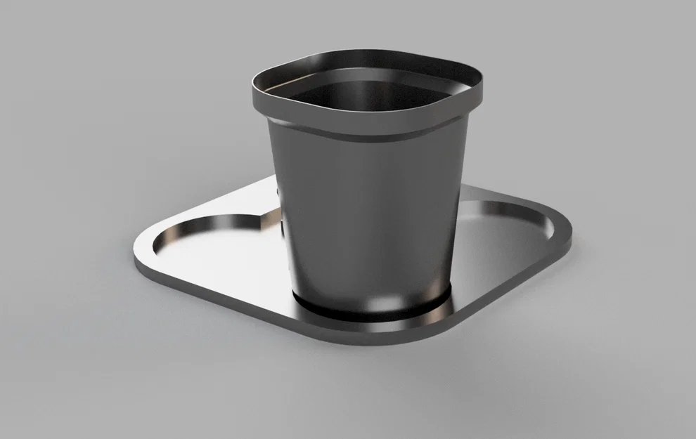 Chậu trồng cây 3D nhỏ gọn với đế lót kín nước thông minh - Image 1