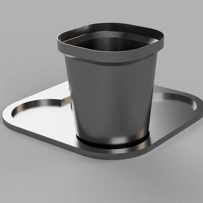 Chậu trồng cây 3D nhỏ gọn với đế lót kín nước thông minh