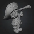 Mô hình chú lùn cướp biển Gnome Pirate in 3D siêu chi tiết - Thumbnail 1