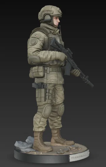 Mô hình 3D Đặc nhiệm Lính dù Nga VDV 2025 - Image 1