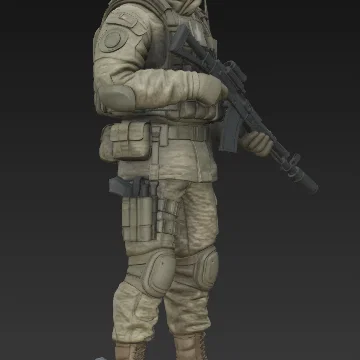 Mô hình 3D Đặc nhiệm Lính dù Nga VDV 2025