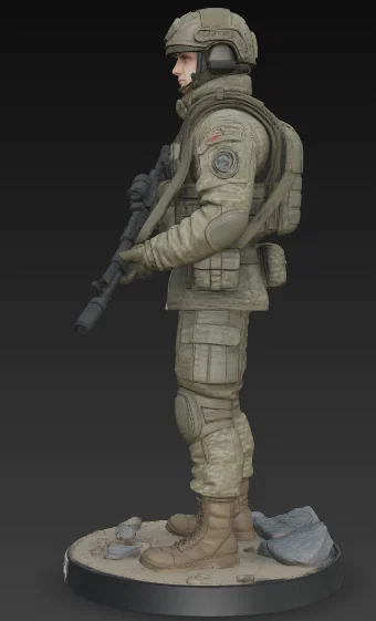 Mô hình 3D Đặc nhiệm Lính dù Nga VDV 2025 - Image 2