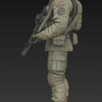 Mô hình 3D Đặc nhiệm Lính dù Nga VDV 2025