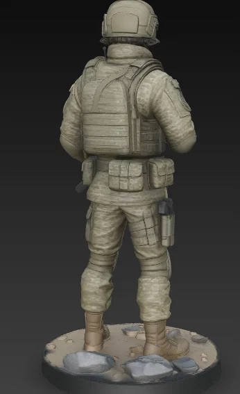 Mô hình 3D Đặc nhiệm Lính dù Nga VDV 2025 - Image 3